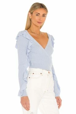 Spring 2021 Tops Ruffle Wrap Cardi