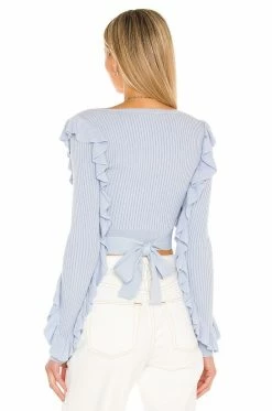Spring 2021 Tops Ruffle Wrap Cardi