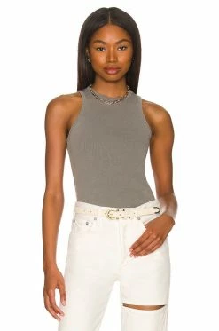 Summer 2022 Green The Maya Racer Tank Tops