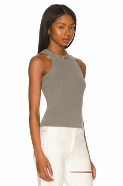 Summer 2022 Green The Maya Racer Tank Tops